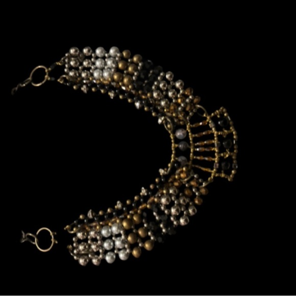Anthropology Jewelry Pam Hiran Beaded Collar Necklace - Picture 7 of 10